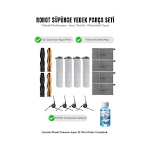 Dreame Aqua10 Ultra Roller Complete İle Uyumlu 2 Ana Fırça 4 Yan Fırça 4 Filtre 4 Mop 1 Deterjan 4.0