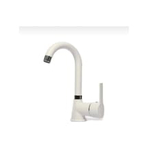 İsaoğlu Yapı Beyaz Lavabo Bataryası Beyaz Banyo Bataryası Mat Beyaz Musluk Beyaz