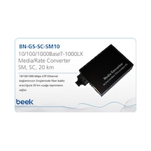 Beek Fiber Singlemode 10/100/1000 Gb Sc Converter
