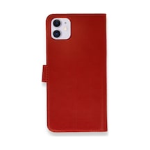 Apple iPhone Uyumlu,  12 Mini Kılıf Trend S Plus Kapaklı Kılıf - Kırmızı