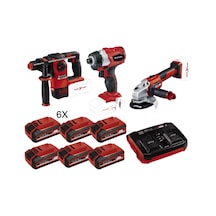 Einhell PLUS1 Sds Matkap Vidalama + Taşlama + Kırıcı Delici + 6 Akülü Set