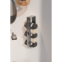 Paslanmaz Çelik Yapışkanlı Havlu Düzenleyici-inox Satine Seçenekli Modern Havluluk Gri