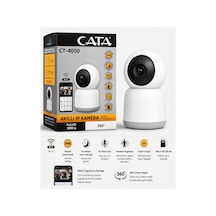 Ct-4050v Akıllı Ip Kamera Full Hd 1080p Wi-fi 360 Güvenlik Kamerası Beyaz