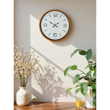 36 Cm Turuncu Dekoratif Duvar Saati Çok Renkli 63233114