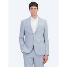 Kip Mavi Düz Modern Fit Takım Elbise