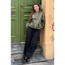 Madmext Siyah Beli Büzgülü Wide Leg Kumaş Pantolon Mg1950-siyah Siyah Madmext Siyah Beli Büzgülü Wide Leg Kumaş Pantolon Mg1950-siyah Siyah