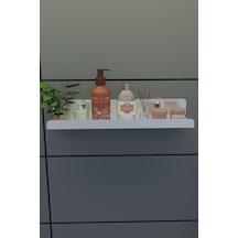 Risingmaber 3m Ultra Güçlü Yapışkanlı Beyaz Mutfak&amp Banyo Rafı, Çok Amaçlı Organizer Raf 2 Adet Mt96b Çok Renkli
