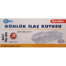 Rabır Günlük Muhafaza Saklama Kabı Kutusu (BPA İçermez)