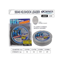 Owner 56046 Hq Shock Leader Fluorocarbon Super Clear 0.478