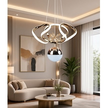 Mini Küçük Dron Modern Ledli Avize 3 Renk Power Ledli Gold Kaplama Çoçuk Odası Yatak Odası Mutfak