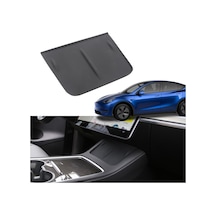 Tesla Model Y - Model 3 Tpe Plastik Telefon Şarj Pedi - Siyah