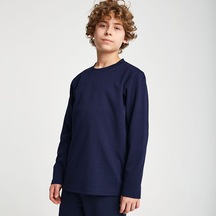 Lescon Lacivert Çocuk Uzun Kol T-shirt 25s-3261-25n