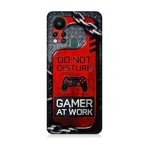 İnfinix Hot 11s Uyumlu Gamer Uyarı Desenli Silikon Kılıf
