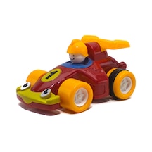 F1 Arabası Oyuncak Kırılmaz Sürtmeli 13 Cm
