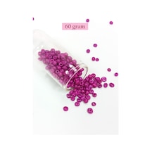 Dökme Cam Kum Boncuk Büyük Boy 6/0 4 Mm - 60 Gram - Eflatun - Bnc138