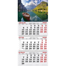 2026 Yılı Gemici Takvimi-braies Gölü-italya