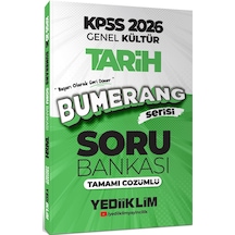 Yediiklim Yayınları 2026 Kpss Genel Kültür Bumerang Tarih Tamamı Çözümlü Soru Bankası