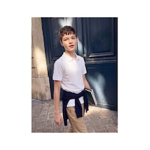 LC Waikiki Alıta Cıty Farkıyla Lcw Kids Beyaz Polo Yaka Erkek Çocuk Pike Tişört Beyaz - 924337332 Beyaz