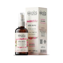 Saf Gül Suyu - 100% Pure Rose Water 100 Ml - Doğal Gül Mayası Hidrolatı - Canlandırıcı Ve Nemlendirici Yüz Toniği Cam Şişe Ve Sprey