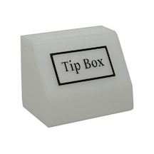Tipbox - Bahşiş Kutusu Buz Beyaz - 15x10xh12cm