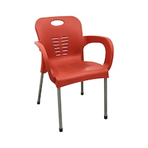 Luna Nil Koltuk 2 Adet Demir Ayaklı Kırmızı