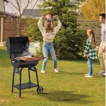 Fanus B50 Asansörlü Kömürlü Barbekü Mangal Döküm Izgaralı