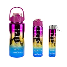 Matara Üçlü Set 2000 Ml 900 Ml 500 Ml Neon Pembe