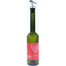 Sevgililer Günü Konseptli Sosluk Siyah 500 Ml Akıtıcılı Together Forever Koyu Yeşil