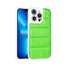 Apple Uyumlu iPhone 12 Pro Kamera Korumalı Aihttgli Renkli Klfs Seksek Kılıf-yeşil Yeşil