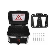 GP Kompozit  Universal 37 lt Alüminyum Motosiklet Çantası Siyah