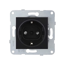 Viko Artline Novella-Trenda Siyah Çocuk Korumalı Çerçevesiz Topraklı Priz