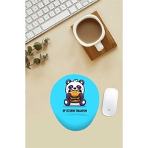Ep Isterim Ep Tıkanayım Desenli Bilek Destekli Mouse Pad Mousepad
