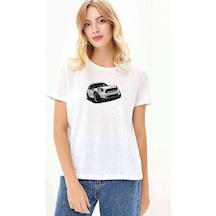Mini Cooper Baskılı Beyaz Kadın Tshirt (534289120)