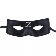 Zorro Maskesi Arkadan Lastikli Z Baskılı Altın Ve Çok Renkli