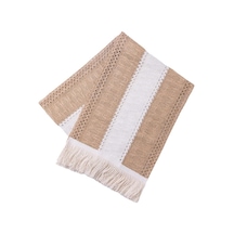 Suntek Parti Çiftlik Evi Ev 30x280cm Için Pamuk Keten Makrome