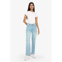 Defacto Comfort Straight Normal Bel Bilek Boy Jean Yıkamalı Pantolon G2215ax25wnnm28 Mavi