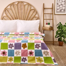 Soft Agave Çift Kişilik Pike - Renkli - 200x220 Cm