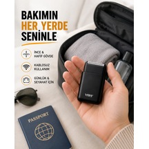 Elektrikli Tıraş Makinesi Çift Başlıklı Ultra İnce Tasarım 12 Saat