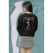 Macklin Unisex Kadın Erkek God Wants You Yeezus Baskılı Bisiklet Yaka Sweatshirt Siyah Mck0036 Siyah