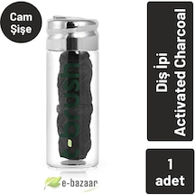 T-Brush Activated Charcoal Cam Şişe Diş İpi - 30 metre