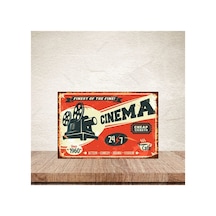 Cinema Tasarımlı 20-30 Cm Retro Ahşap Poster Çok Renkli - 743300991 Çok Renkli