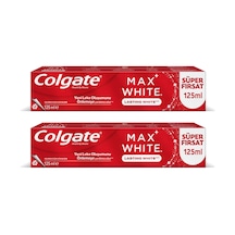 Colgate Max White Kalıcı Beyazlık Diş Macunu 125 Ml X 2 Adet Beyazlatma