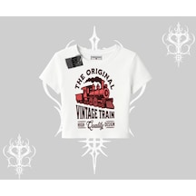 Tarzsokak Babby Tee Tshirt Classic Railroad Vintage Train Street Aesthetic Beyaz
