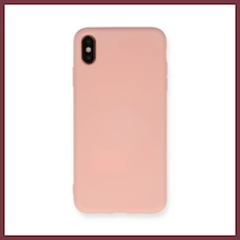 Storeşahin İphone Xs Max Kılıf Nano İçi Kadife Silikon - Pudra Shn0720