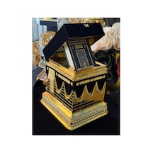Kabe Kur'an Kabı Gold 18x21 Cm