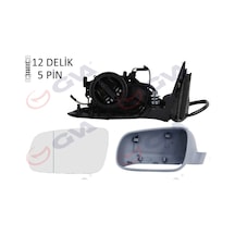 Gva Dış Dikiz Aynası Sol Passat 97 Elektrikli Isıtmalı Astarlı Asferik 5 Fiş Vm-189nal Gva 1075318 3b1857507c01c