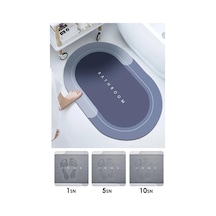 Sihirli Paspas Su Emici Banyo Paspası Kaymaz Tabanlı Abdest Paspası 3,5 Mm 40x60cm Altın - Beyaz - Siyah