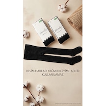 Ekinoks Socks Ekinoks Koton Pamuk 3 Adet Siyah Kilotlu Çocuk Çorabı 0-14 Yaş Siyah Renkli