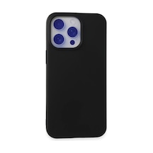 Apple Apple Uyumlu iPhone 15 Pro Max Kılıf Nano İçi Kadife Silikon - Siyah 0.2M-Çok Renkli