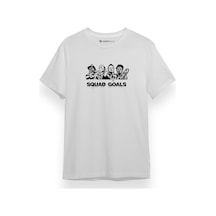 Horror Movie Squad Goals Beyaz Kısa Kol Erkek Tshirt 001